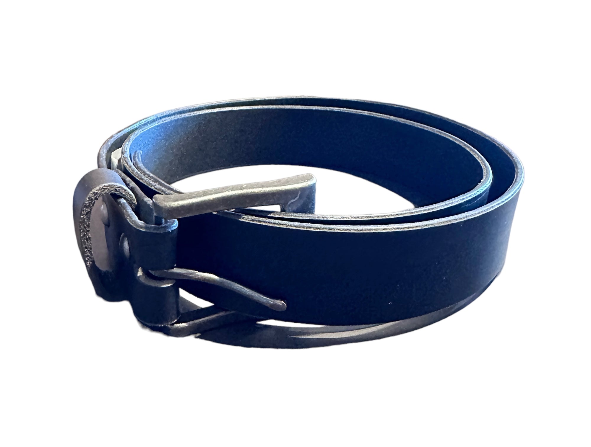 Sam Morris Leather Works - Belt - Black - Silver Buckle