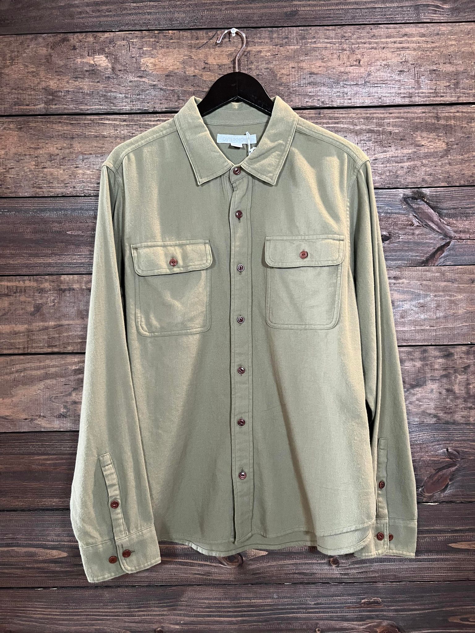 Outerknown - Dillon Two-Pocket Flannel Shirt - Cactus