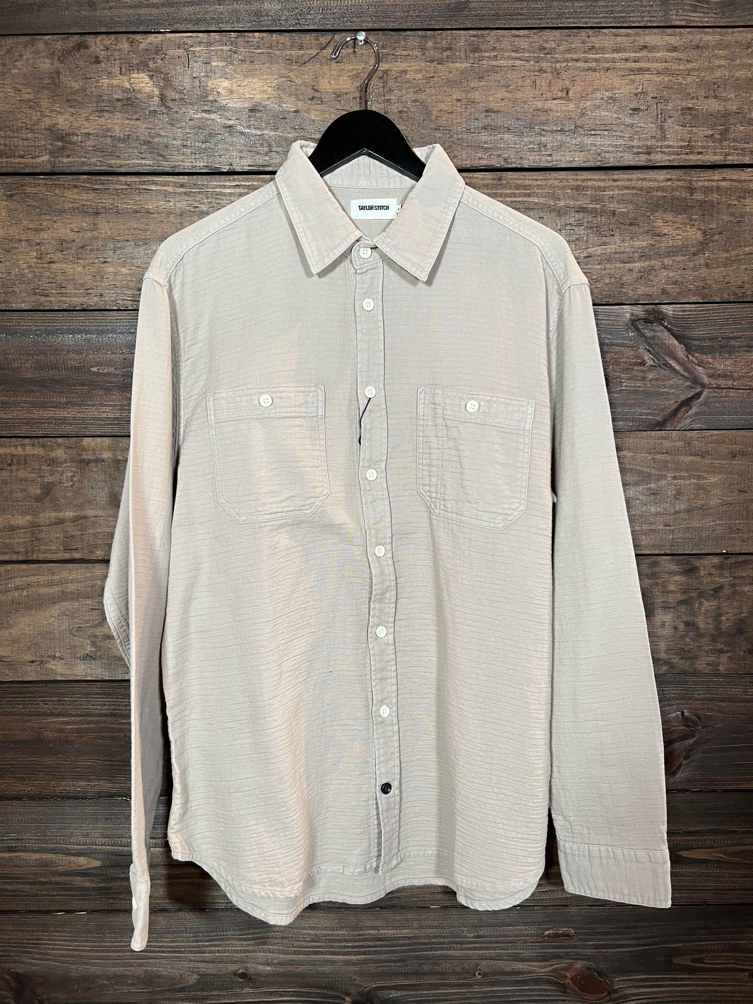 Taylor Stitch - The Utility Shirt in Stone Double